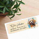 Search for poodles return address labels Cute