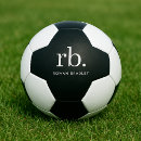 Search for monogram soccer balls Black and white