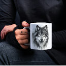 Search for watercolor wolf mugs Grey