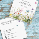 Recherche de fleurs papillon cartes visite Aquarelle