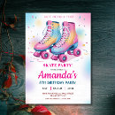 Search for retro roller skating invitations Let's roll