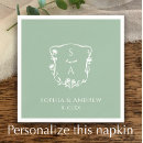 Search for eucalyptus wedding napkins Sage