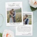 Search for classic wedding thank you cards Newly weds