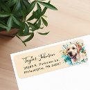 Search for labrador return address labels Watercolor