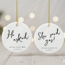 Search for she said yes ornaments Modern