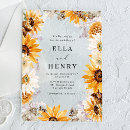 Search for sunflower frame invitations Yellow