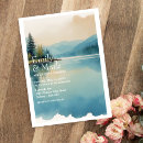 Search for mountain destination wedding invitations Lakeside nature