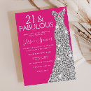 Search for 21 and fabulous invitations Party
