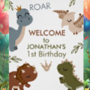 Search for dinosaur birthday posters T rex