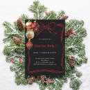Search for ornament christmas invitations Black