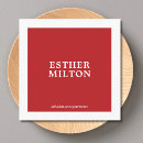Recherche de rouge blanc cartes visite Moderne