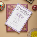 Search for game night birthday invitations Mahjong
