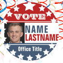 Recherche de campagne électorale autocollants Rayures