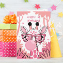 Search for funny giraffe cards Pink