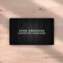 Search for carpentry business cards Professional carpenter