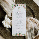 Recherche de quinceañera menus Floral