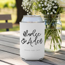 Search for favor wedding can coolers Bride