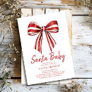 Search for red baby shower invitations Coquette bow