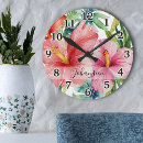 Recherche de fleurs hawaïennes horloges Pour elle