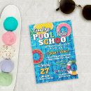 Search for back to school invitations Goodbye pool hello school