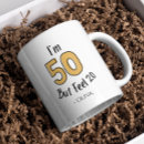 Search for funny 50th mugs Over the hill