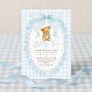 Search for bow baby boy shower invitations Coquette