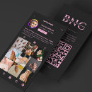 Recherche de rose gris cartes visite Monogramme