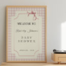 Search for pink gingham posters Vintage