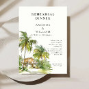 Search for destination rehearsal dinner invitations Watercolor