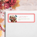 Search for harvest return address labels Rustic