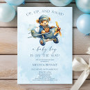 Recherche de avion de ligne invitations Baby