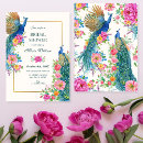 Search for artistic bridal shower invitations Blue