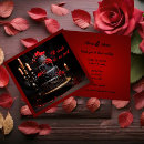 Search for gothic red and black wedding invitations Modern