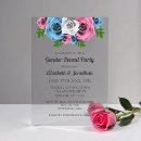 Search for botanical greenery gender reveal invitations Pink