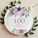 Search for violet floral plates Elegant