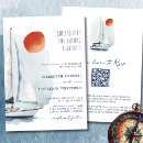 Search for sailing wedding invitations Watercolor