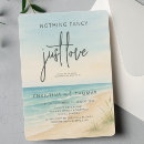 Search for destination elopement wedding invitations Nothing fancy just love