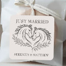 Search for equestrian wedding stickers Horse
