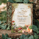 Search for boho woodland baby shower invitations Cute animals