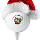 Search for funny cartoon golf balls Santa