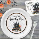 Search for halloween birthday plates Spooky one 1st birthday