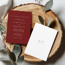 Search for burgandy wedding invitations Classic
