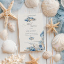 Search for seashell bridal shower invitations Under the sea