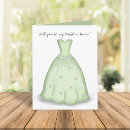 Search for green bridesmaid cards Maid of honor