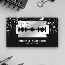 Search for razor blade business cards Hairdresser