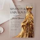 Search for 70 and fabulous invitations Dress