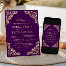 Search for aubergine wedding invitations Vintage