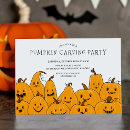 Search for pumpkin carving party invitations Orange and black
