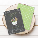 Search for flower pot invitations Botanical