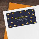 Search for candy return address labels Yellow